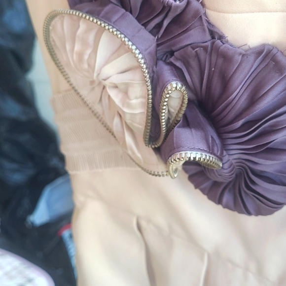 BCBG Runway Cocktail Dress (Purple&Tan) 👚 ✨️ - Picture 10 of 12